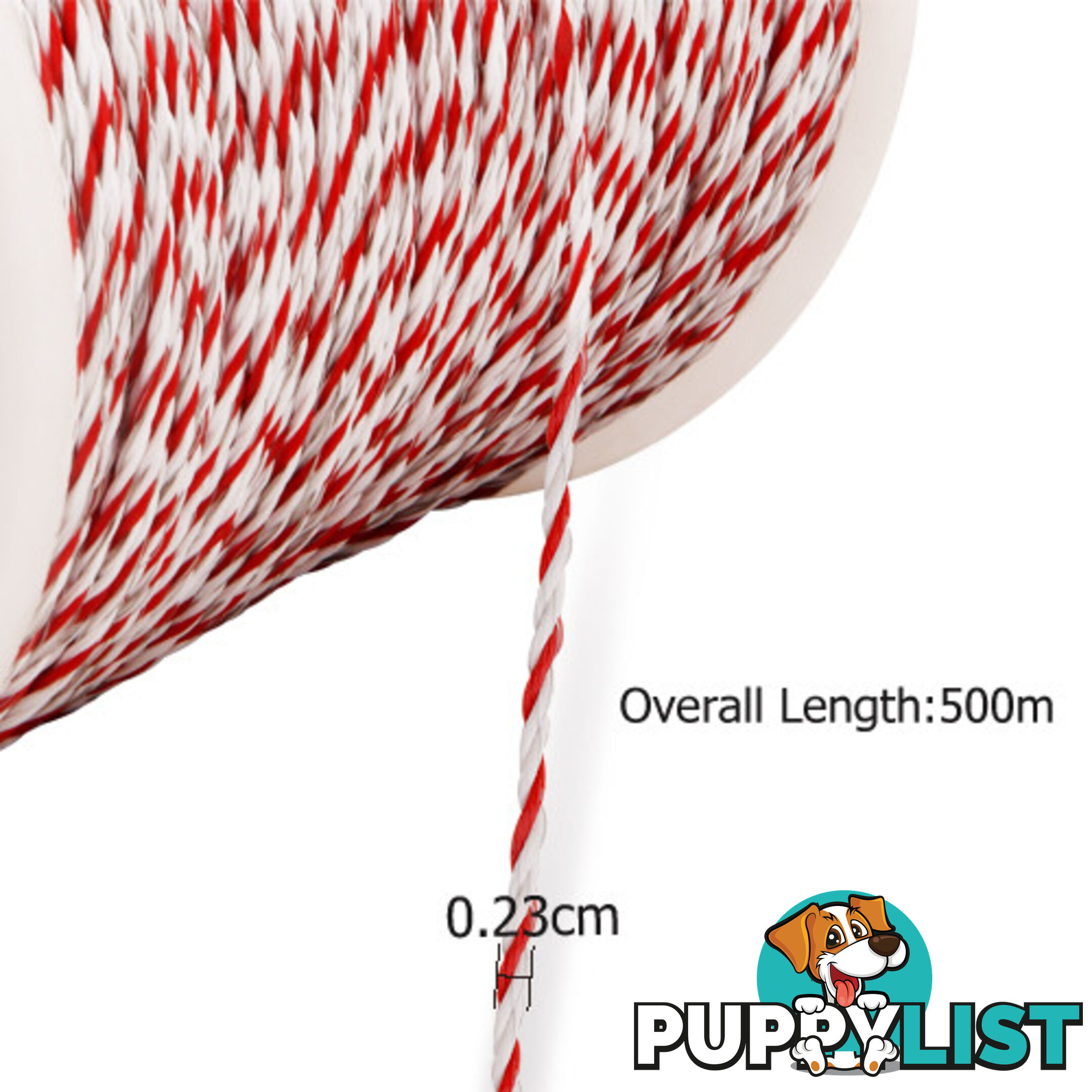 500m Roll Electric Fence Energiser Poly Wire