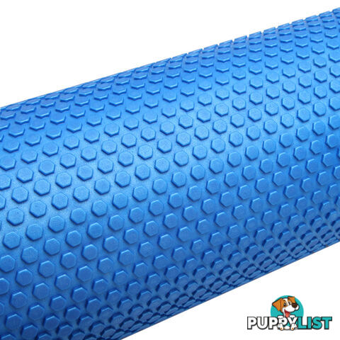 Yoga Gym Pilates EVA Stick Foam Roller Pink 79 x 13cm