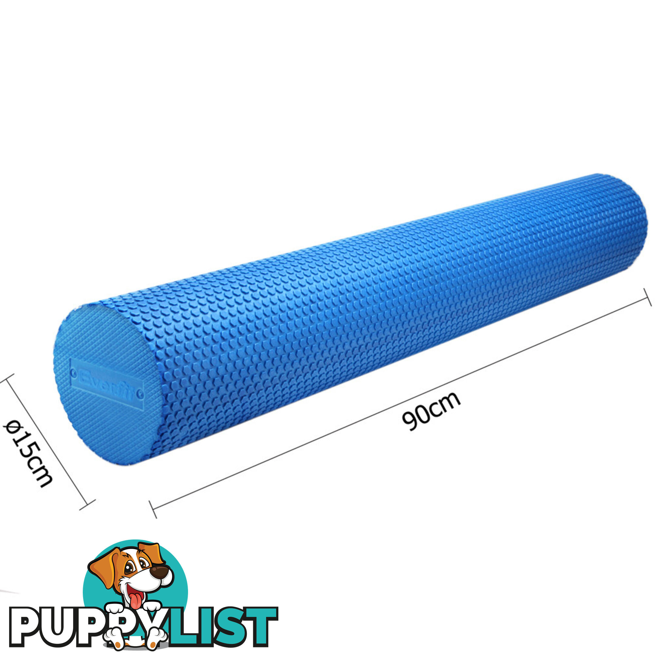 Yoga Gym Pilates EVA Stick Foam Roller Pink 79 x 13cm