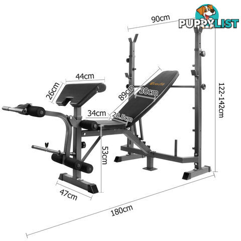 Multi-functional Fitness Bench Black