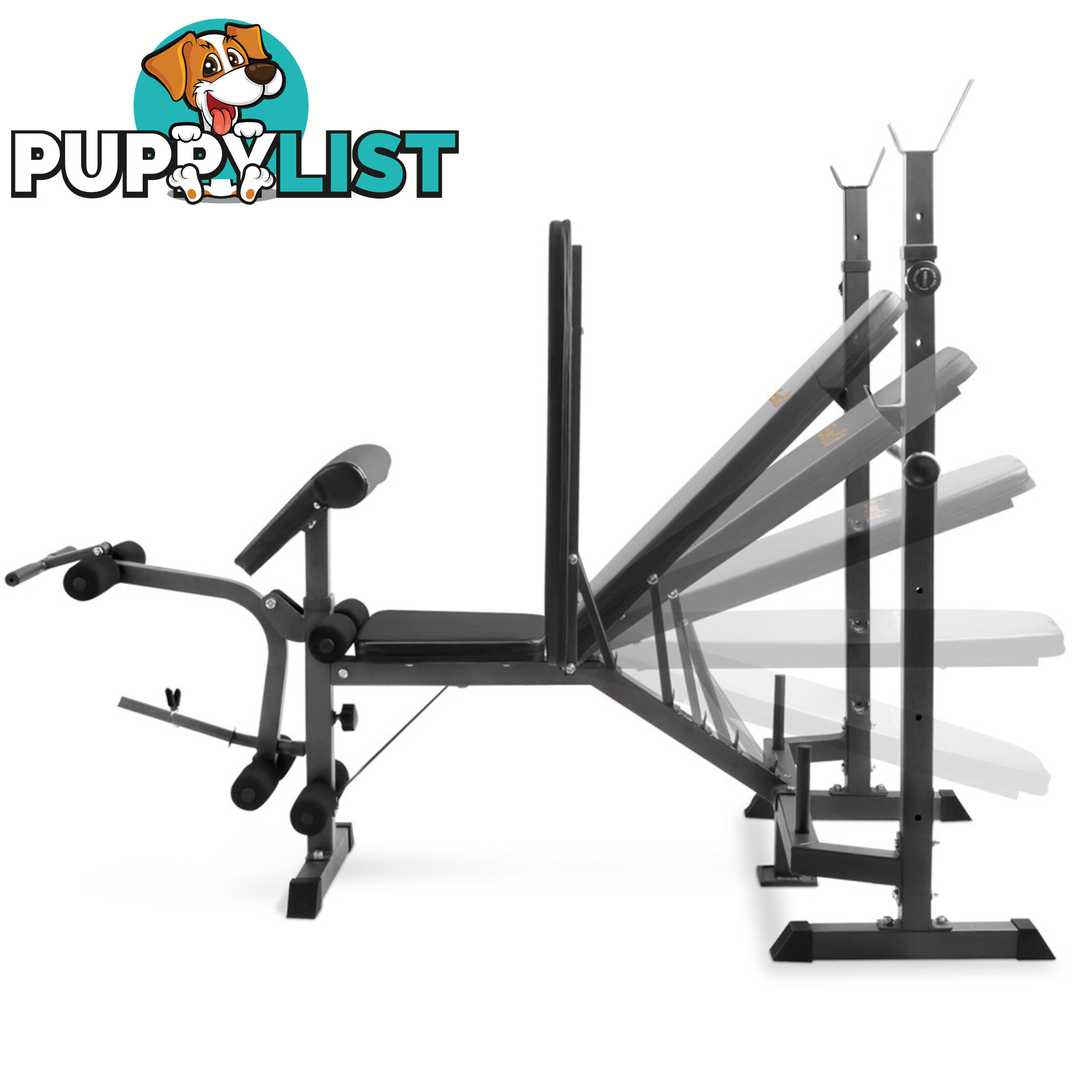 Multi-functional Fitness Bench Black