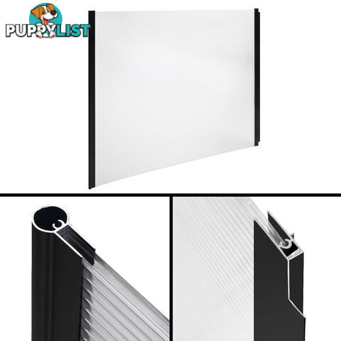 DIY Window Door Awning Cover Transparent 100 x 200cm