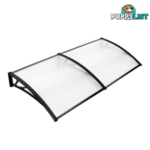 DIY Window Door Awning Cover Transparent 100 x 200cm