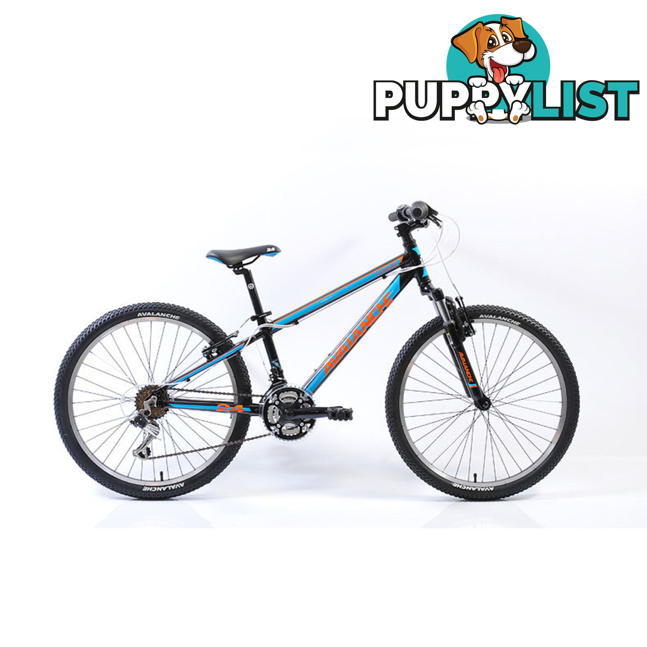 Avalanche Cosmic 24 Boys Bicycle Black/Blue