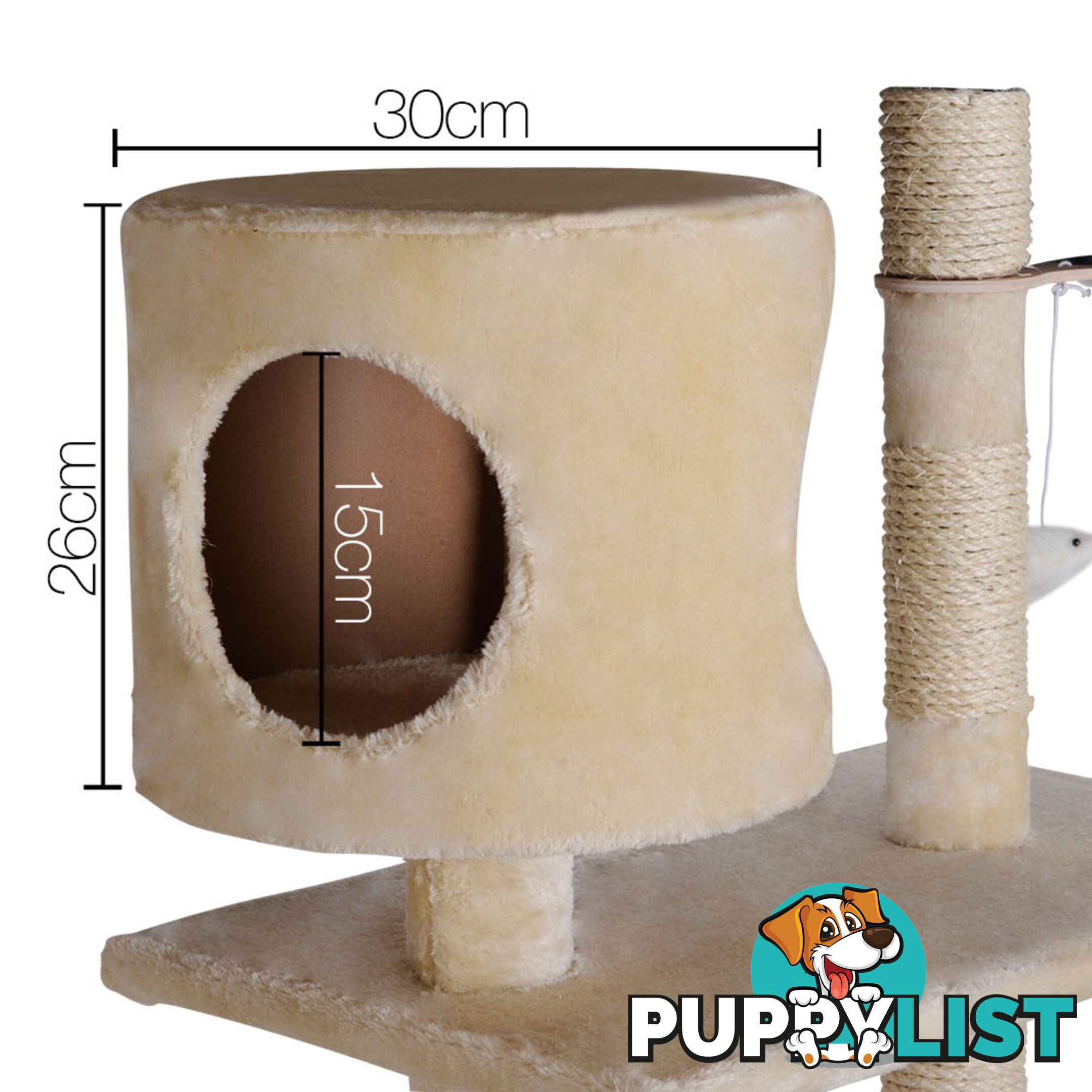 Large Cat Tree 170cm Beige