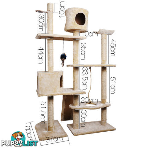 Large Cat Tree 170cm Beige