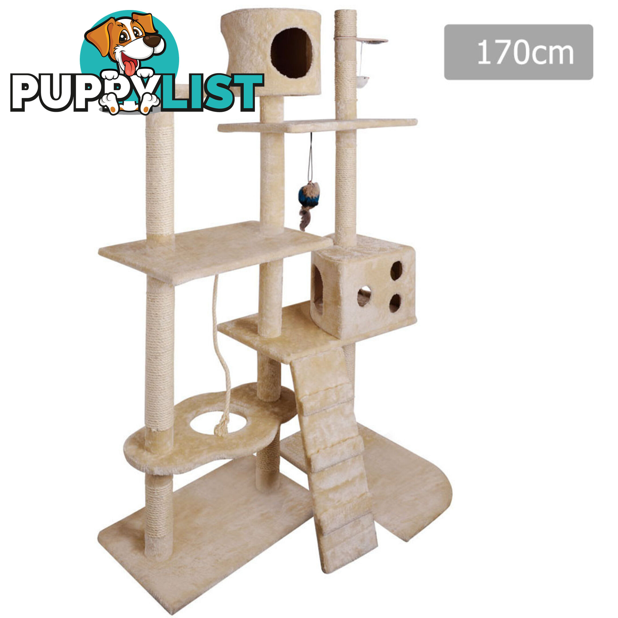 Large Cat Tree 170cm Beige