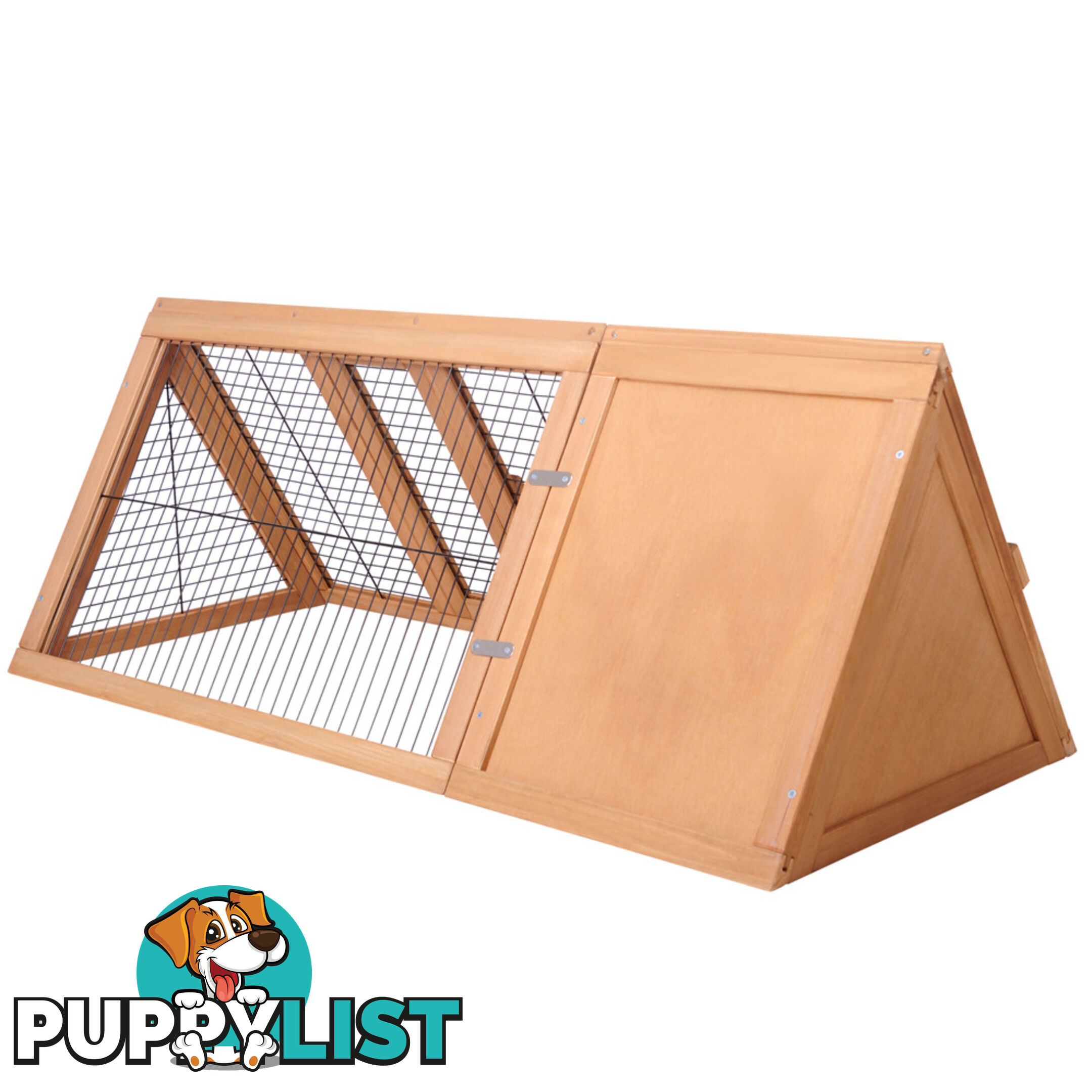 Rabbit Hutch with Hinged Lid