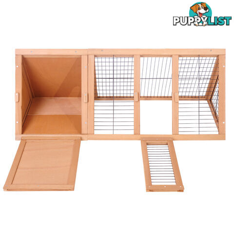 Rabbit Hutch with Hinged Lid