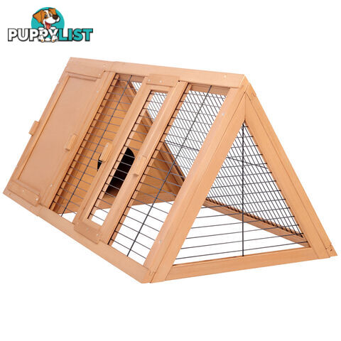 Rabbit Hutch with Hinged Lid