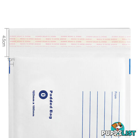 Set of 200 Bubble Padded Mailer Bag - 160mm x 230mm