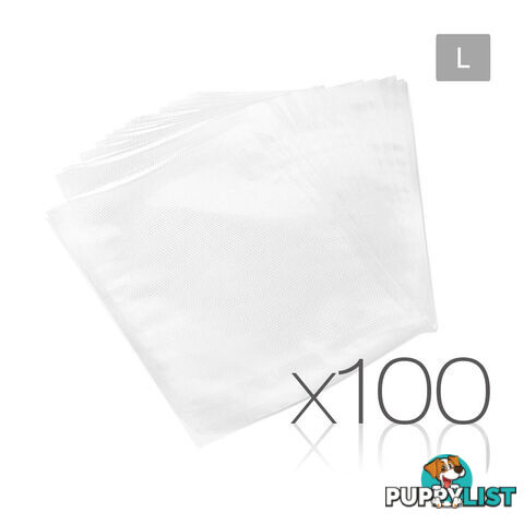 100 Food Sealer Bags: 28 x 40cm