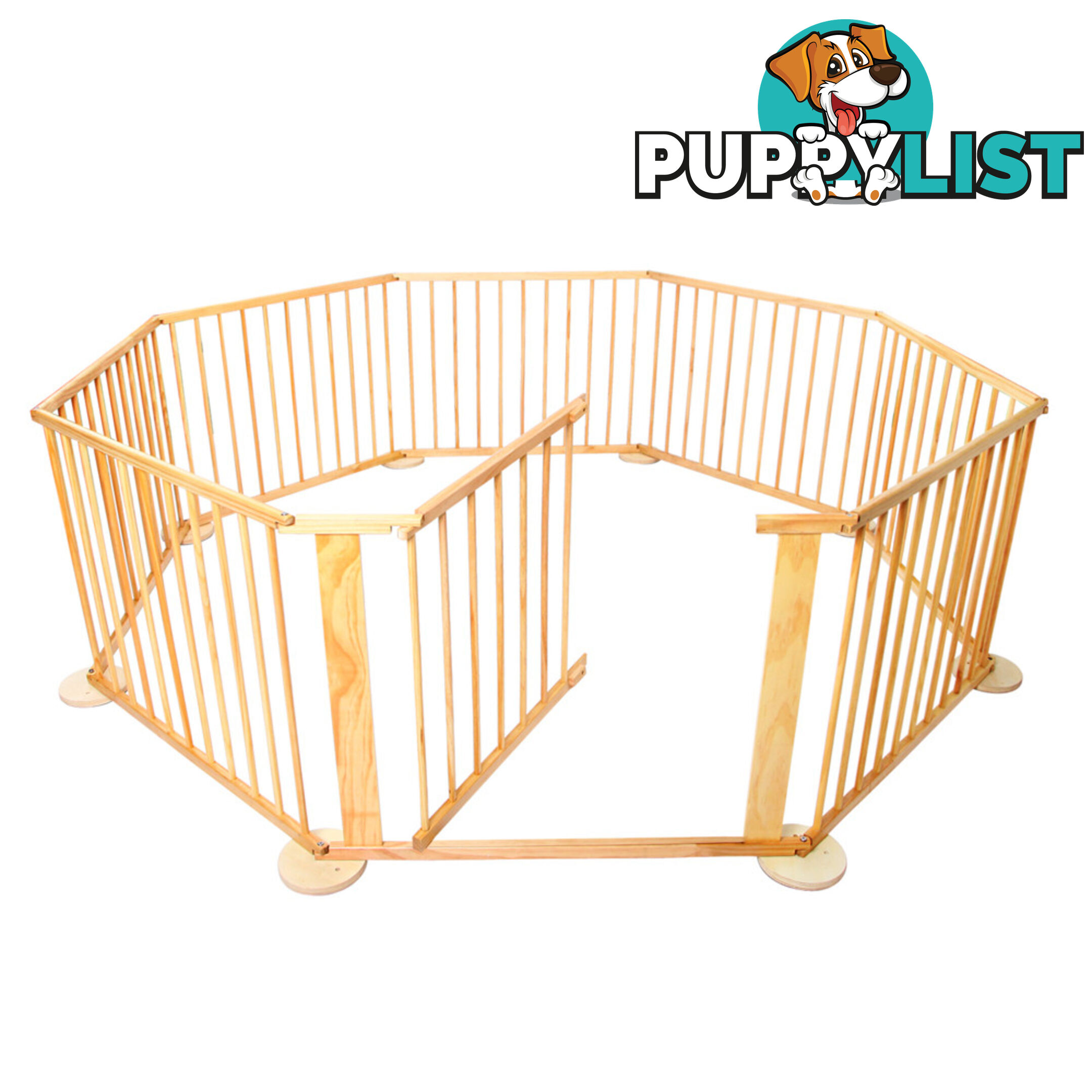 Baby Natural Wooden Playpen