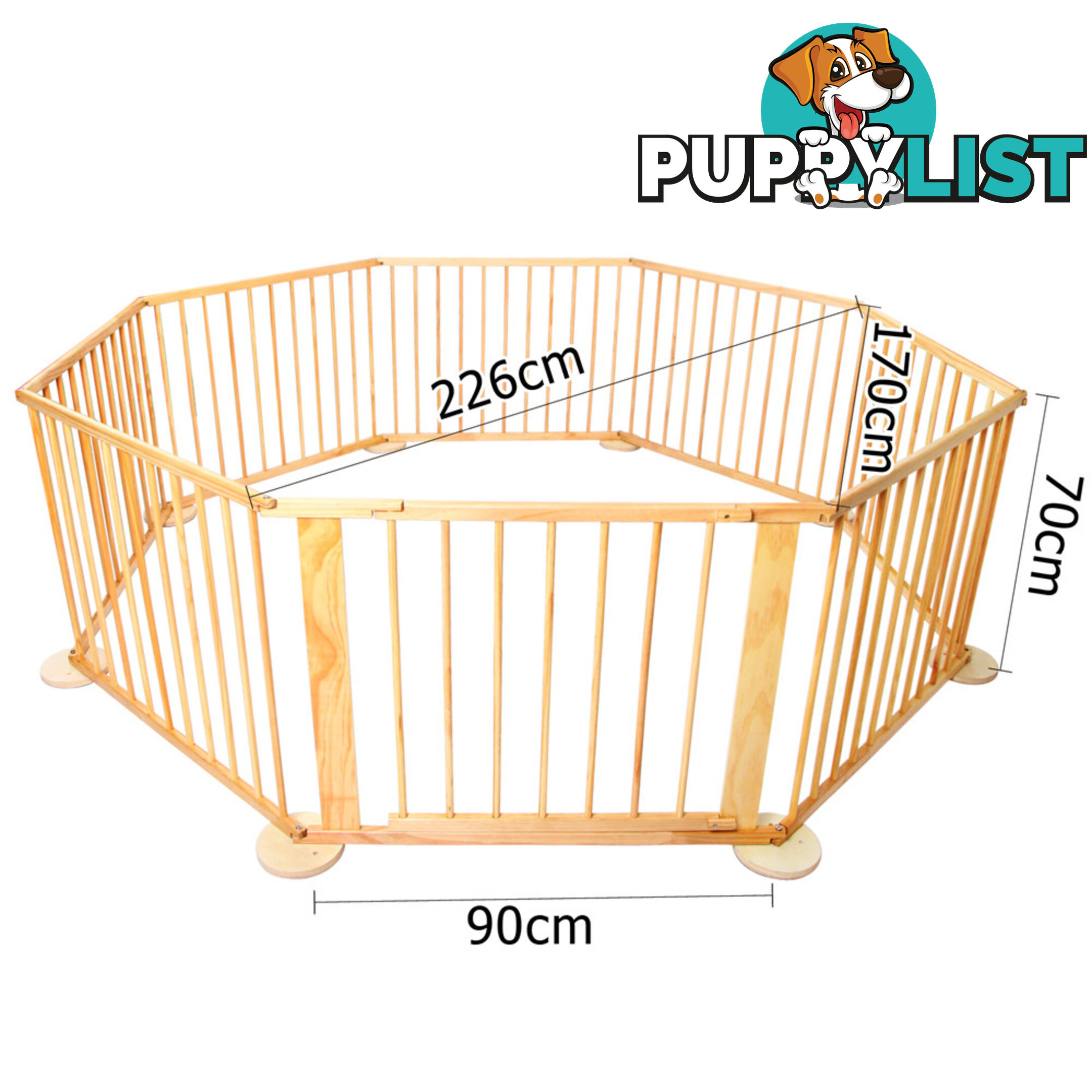 Baby Natural Wooden Playpen