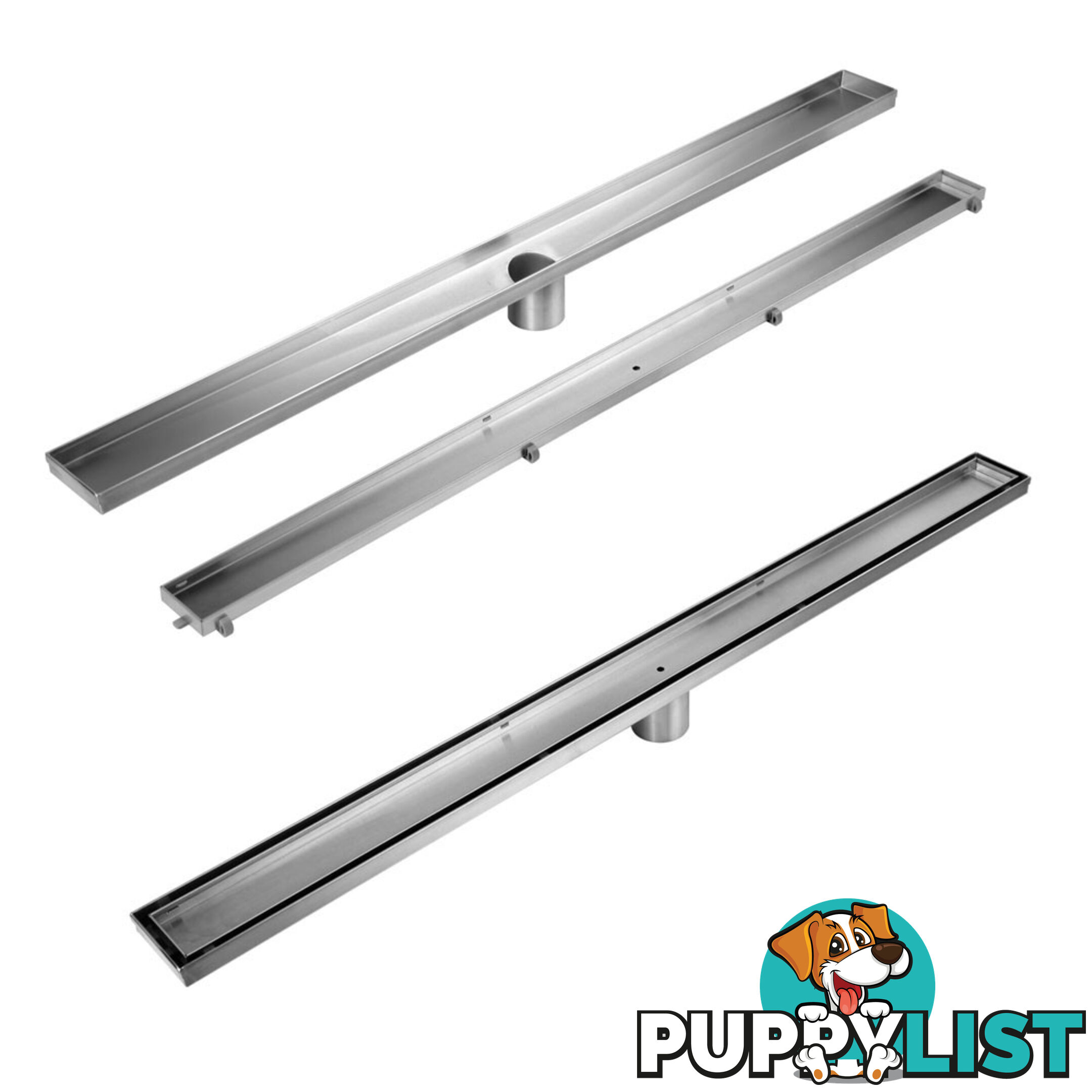 Tile Insert Stainless Steel Shower Grate Drain Floor Bathroom 1200mm