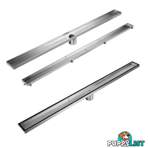 Tile Insert Stainless Steel Shower Grate Drain Floor Bathroom 1200mm