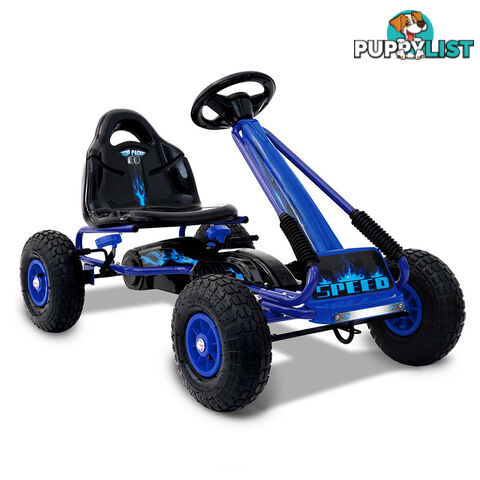 Kids Pedal Go Kart - Blue