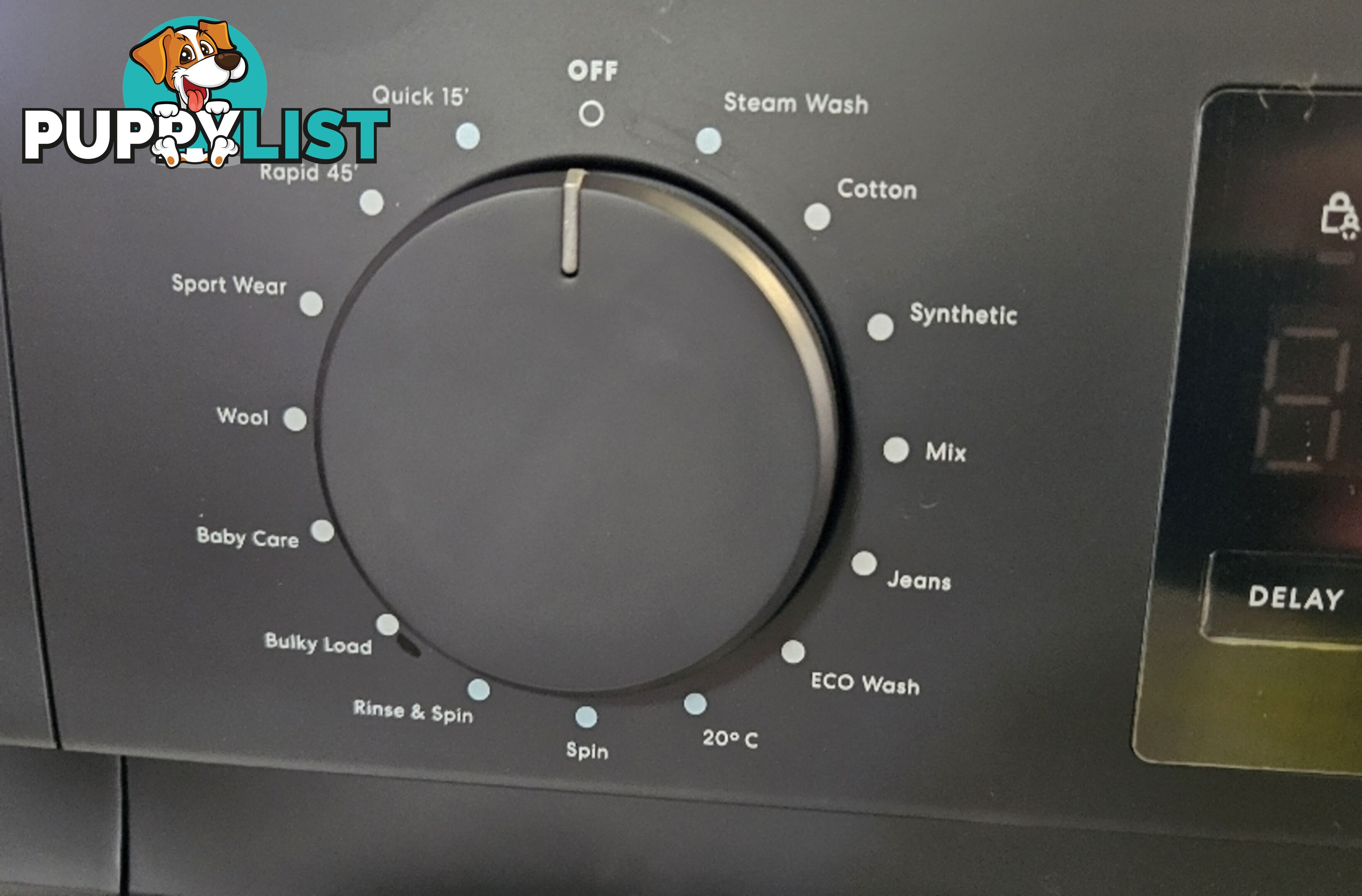 Washing machine Front Loader SOLT 9kg model GGSFLW900B Black NEW in Box