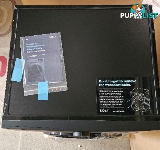 Washing machine Front Loader SOLT 9kg model GGSFLW900B Black NEW in Box