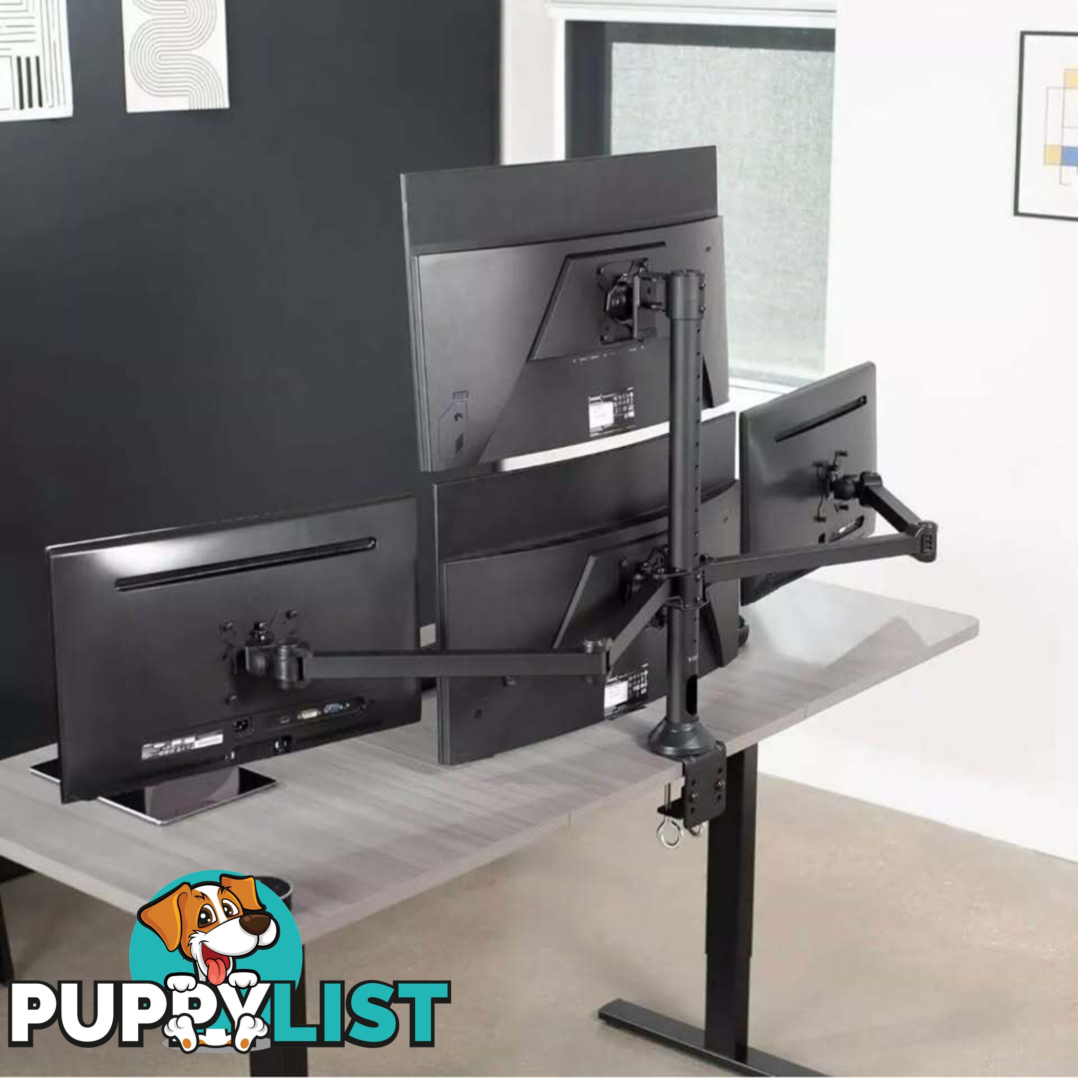 Quad Monitor LCD Mount