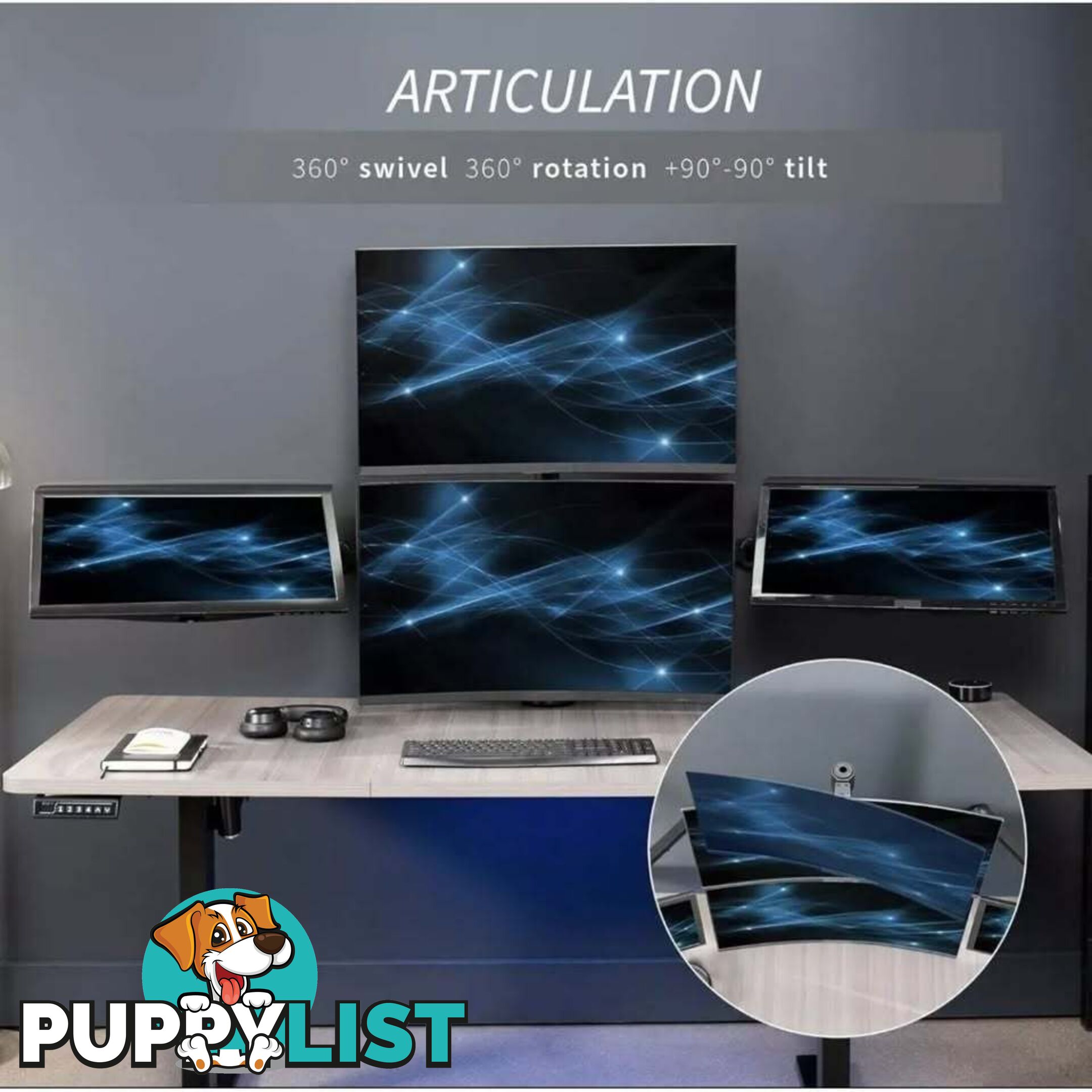 Quad Monitor LCD Mount