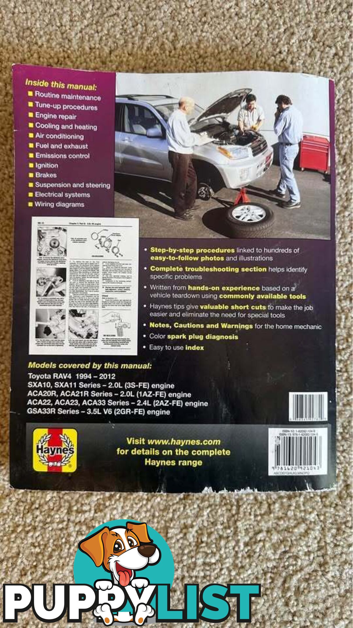 Haynes Manual Toyota RAV4 1994-2012