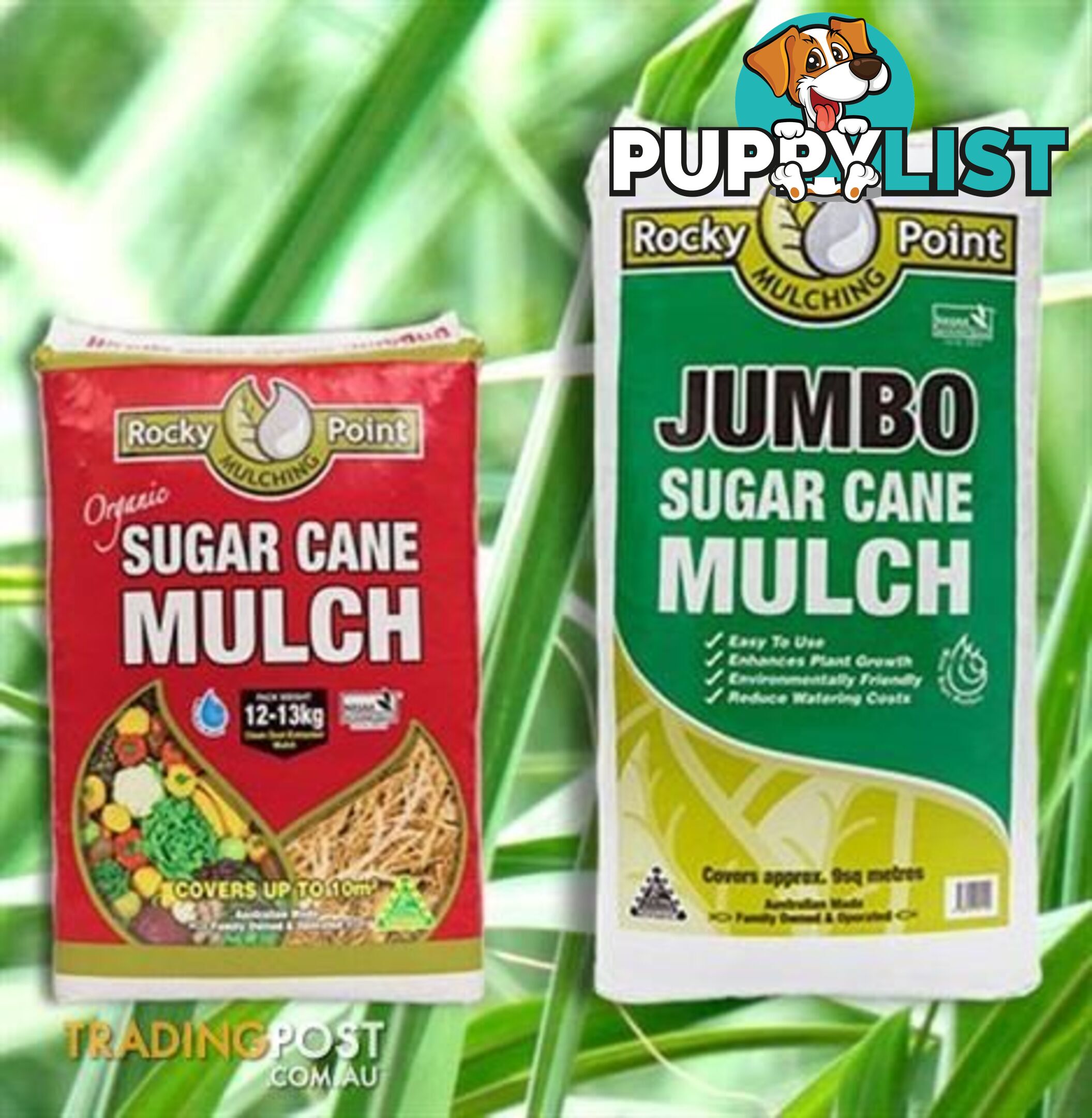 Organic Sugar Cane Mulch Jumbo 