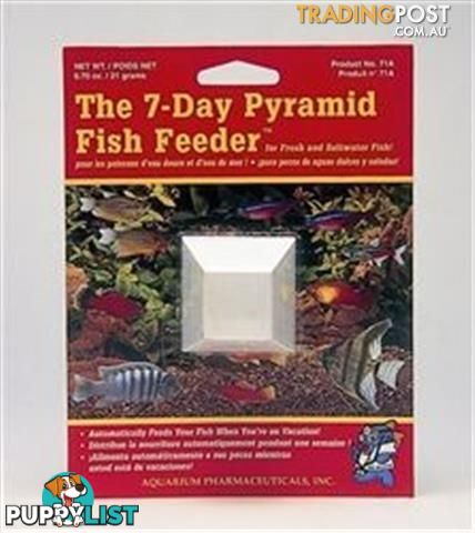 7-Day Pyramid Fish Feeder - StockCode: F7KMQB