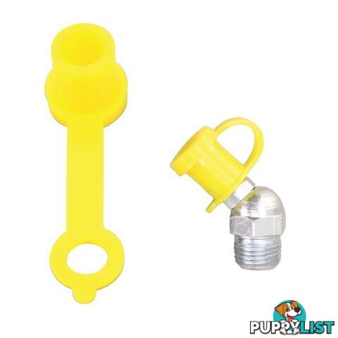 Toledo Grease Nipple Protective Caps  - Yellow 50 Pack SKU - 305395