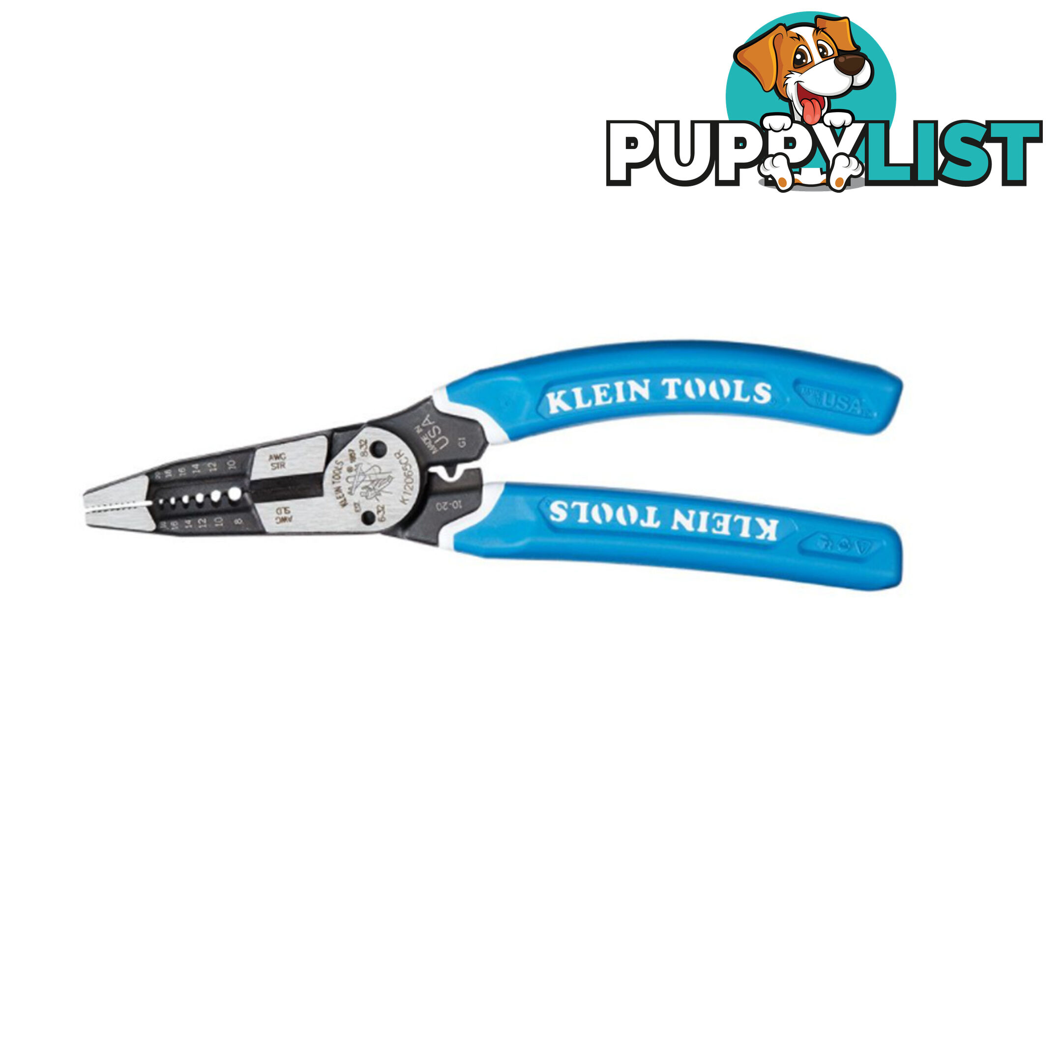 Klein Kurve™ Heavy-Duty Wire Stripper Cutter Crimper 8-20 AWG SKU - K12065CR