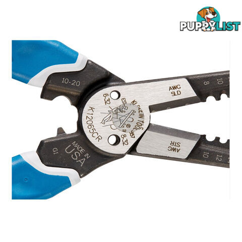 Klein Kurve™ Heavy-Duty Wire Stripper Cutter Crimper 8-20 AWG SKU - K12065CR