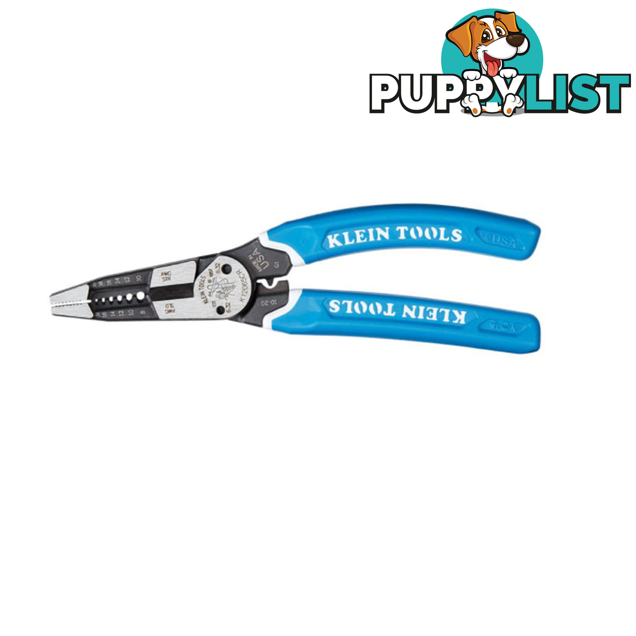 Klein Kurve™ Heavy-Duty Wire Stripper Cutter Crimper 8-20 AWG SKU - K12065CR