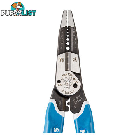 Klein Kurve™ Heavy-Duty Wire Stripper Cutter Crimper 8-20 AWG SKU - K12065CR