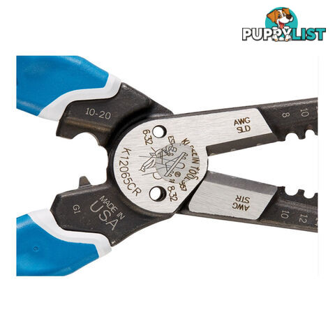 Klein Kurve™ Heavy-Duty Wire Stripper Cutter Crimper 8-20 AWG SKU - K12065CR