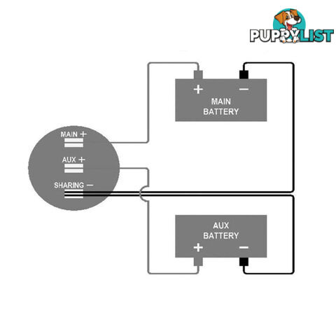 LED Digital Display Dual Volt Meter Gauge 6  - 30v SKU - DC-112