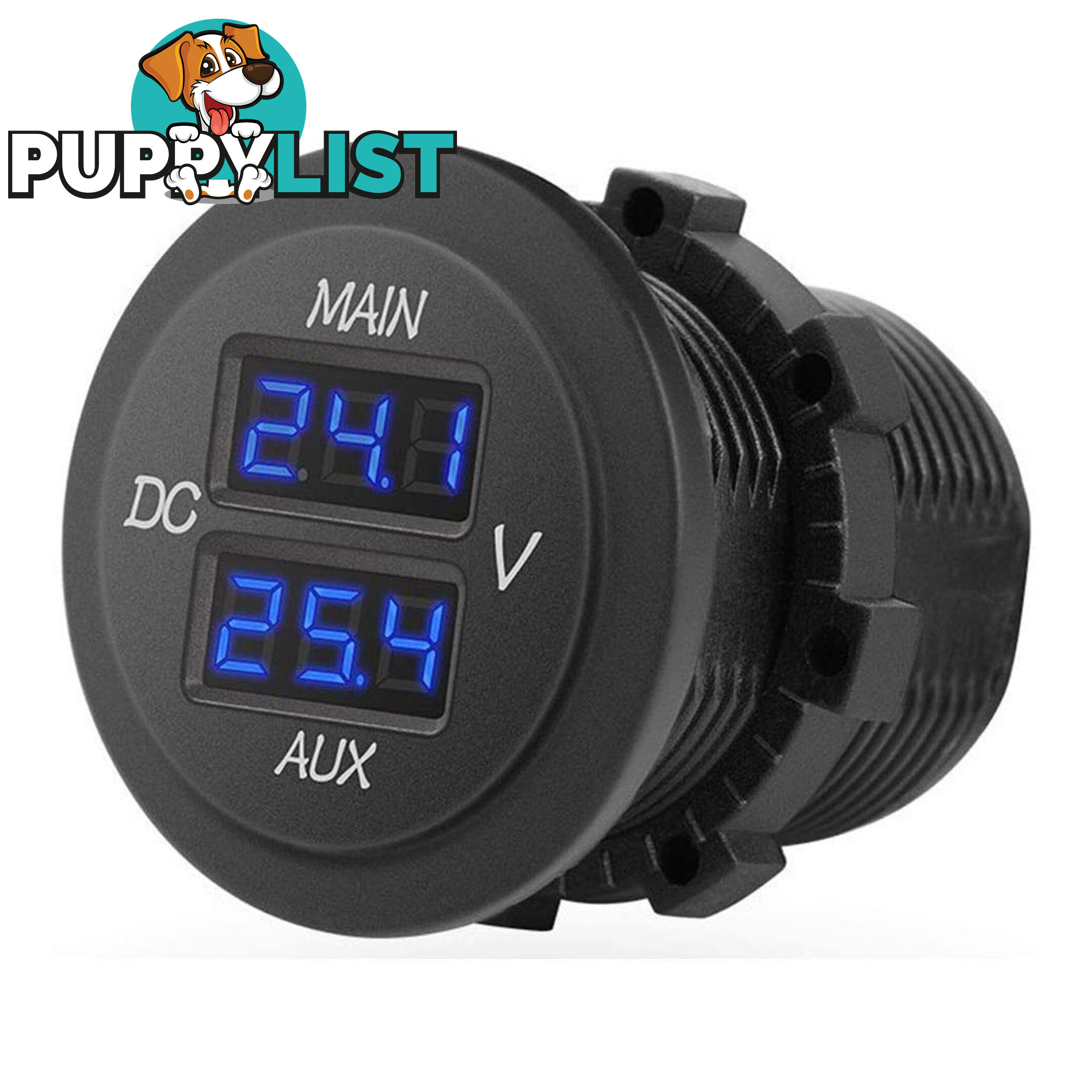 LED Digital Display Dual Volt Meter Gauge 6  - 30v SKU - DC-112