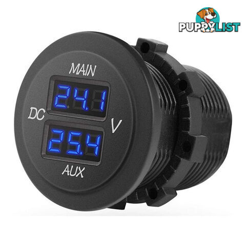 LED Digital Display Dual Volt Meter Gauge 6  - 30v SKU - DC-112