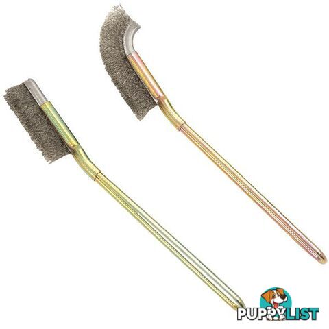 Toledo Stainless Steel Bristles Cleaning Brush Set 2 Pc SKU - 301074