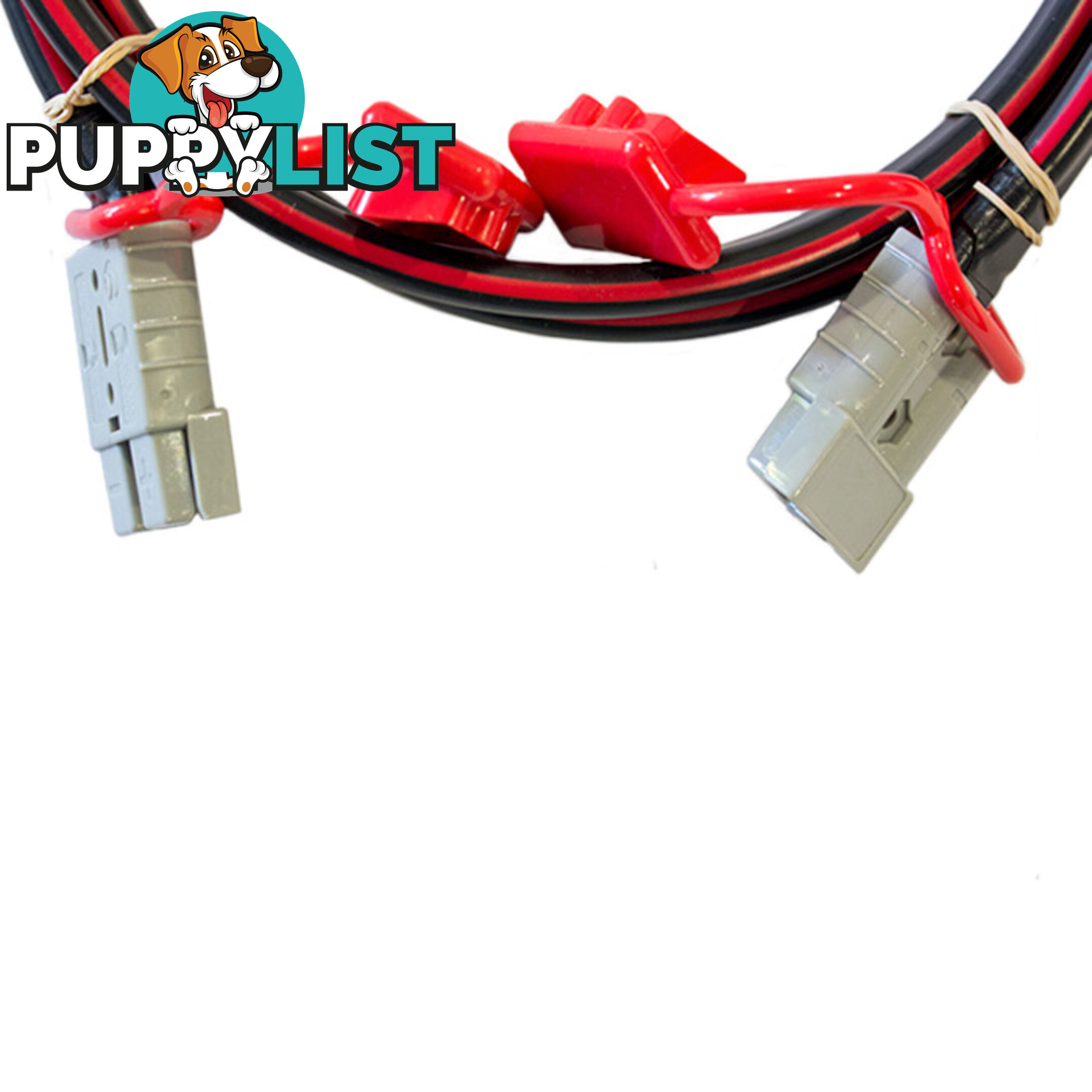 12v Extension x 0.5m  - 8 B S Dual Core, 50amp Connectors   Dust Caps SKU - BB-50ampandotoando0.5m-1