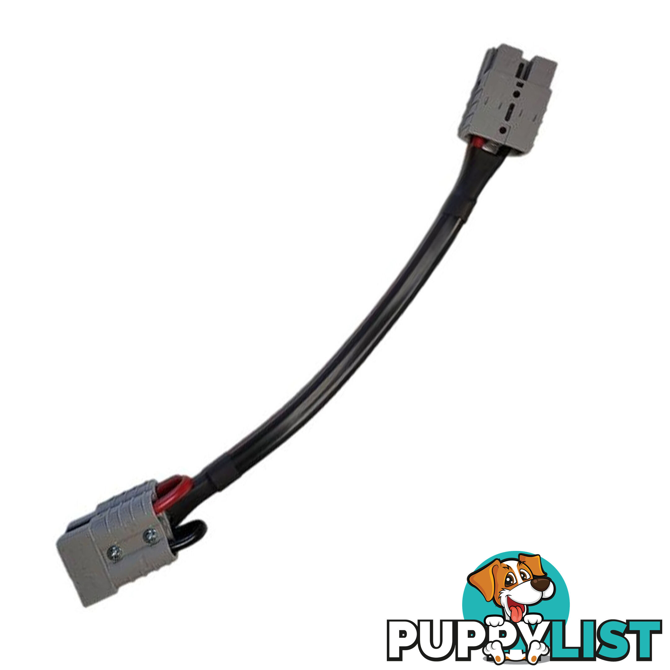 Piggyback Double 50a Anderson Style Plug to Single 50a Adaptor 300mm SKU - DC-11846