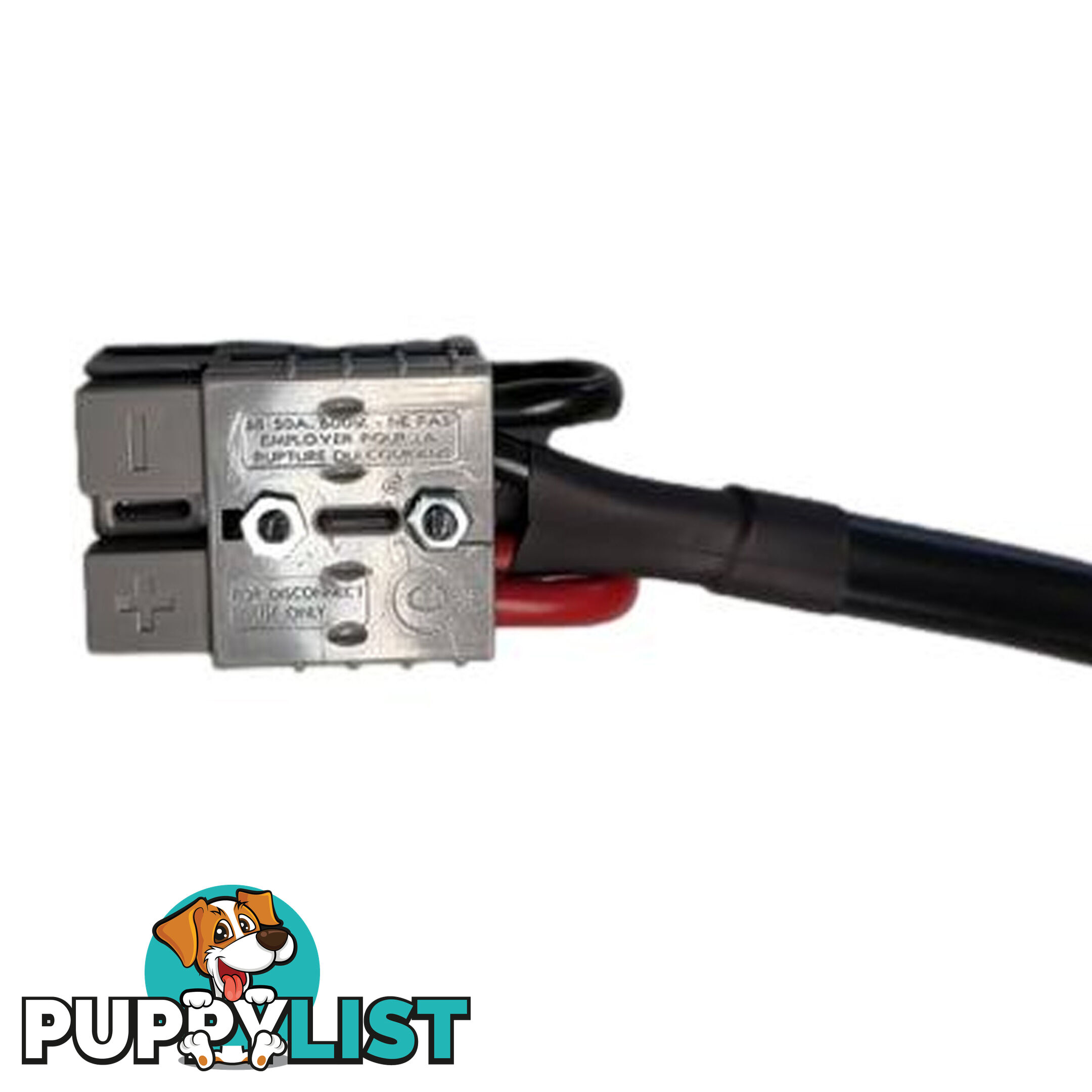 Piggyback Double 50a Anderson Style Plug to Single 50a Adaptor 300mm SKU - DC-11846