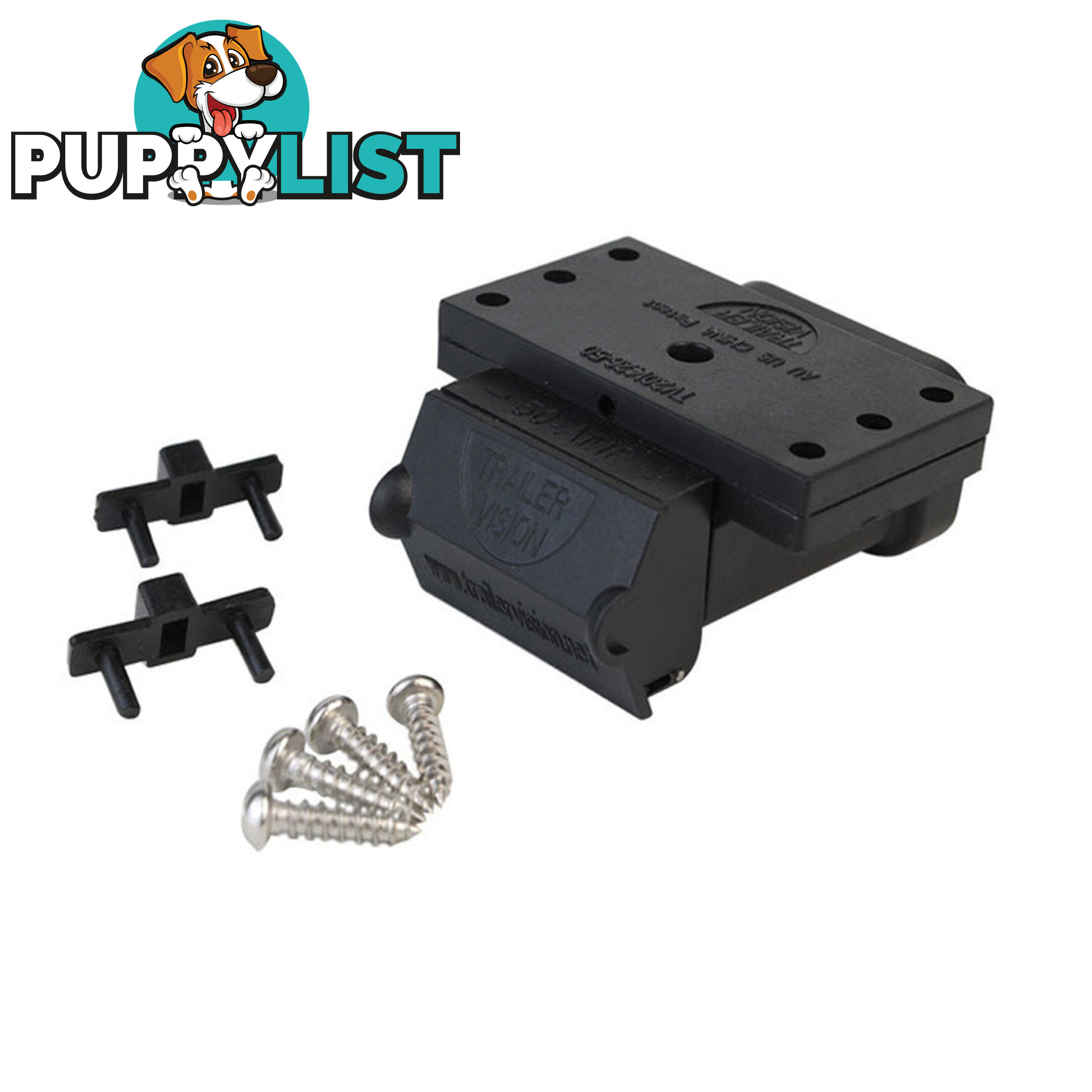 Tailer Vision 120 amp Anderson Plug Surface Mounting Kit Assembly with LED SKU - TV201426-120