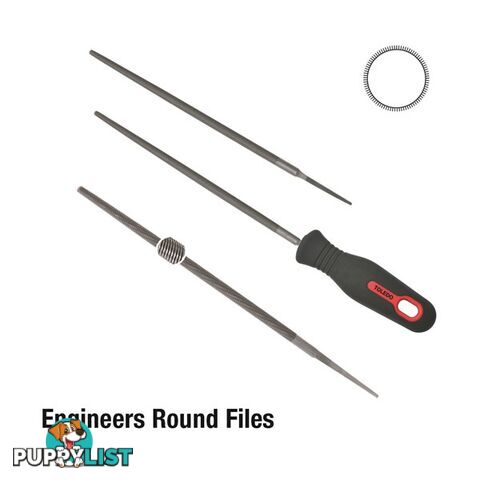 Toledo Round File Second Cut  - 300mm SKU - 12RD02CD