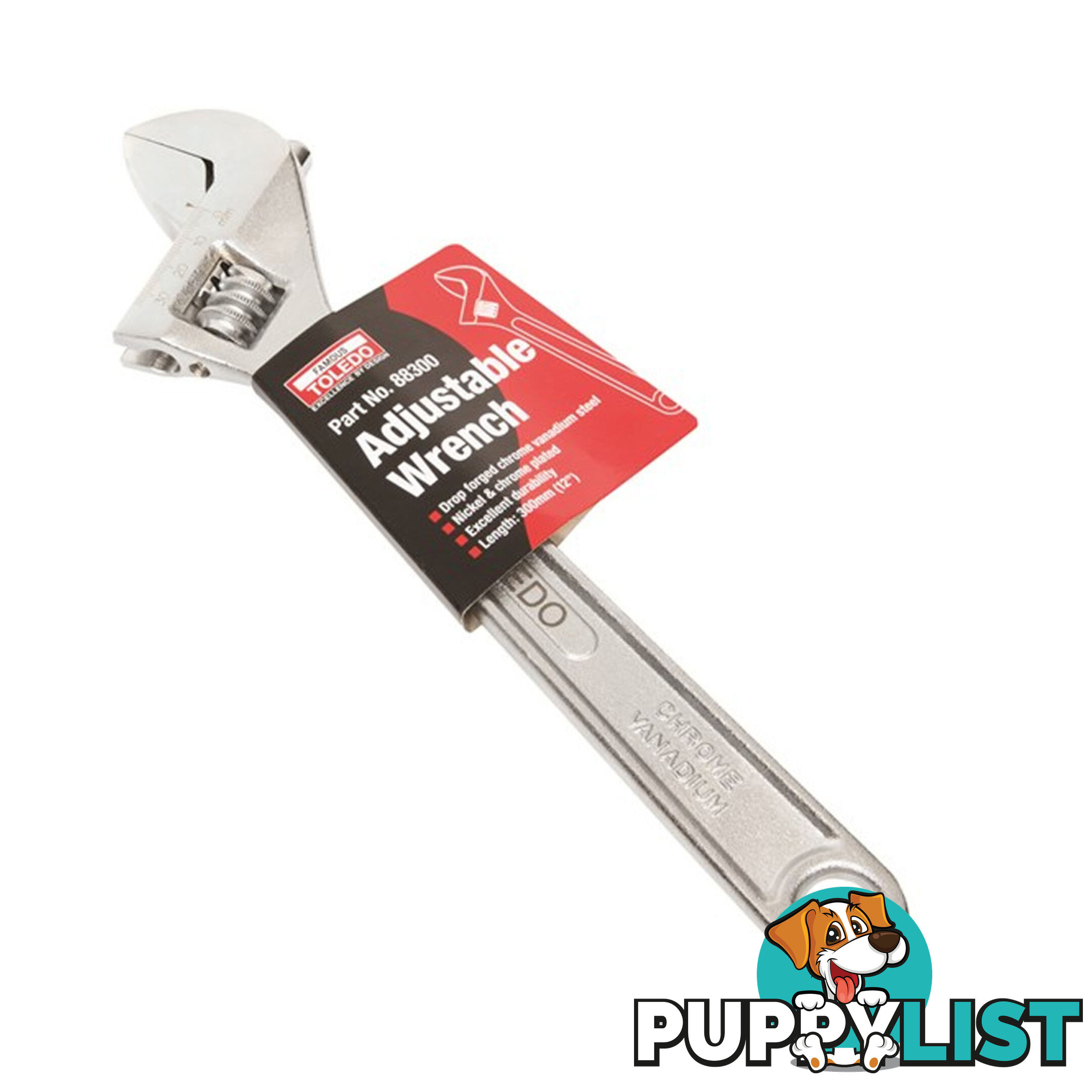 Toledo Adjustable Wrench 375mm / 15 "  46mm Jaw Width SKU - 88375