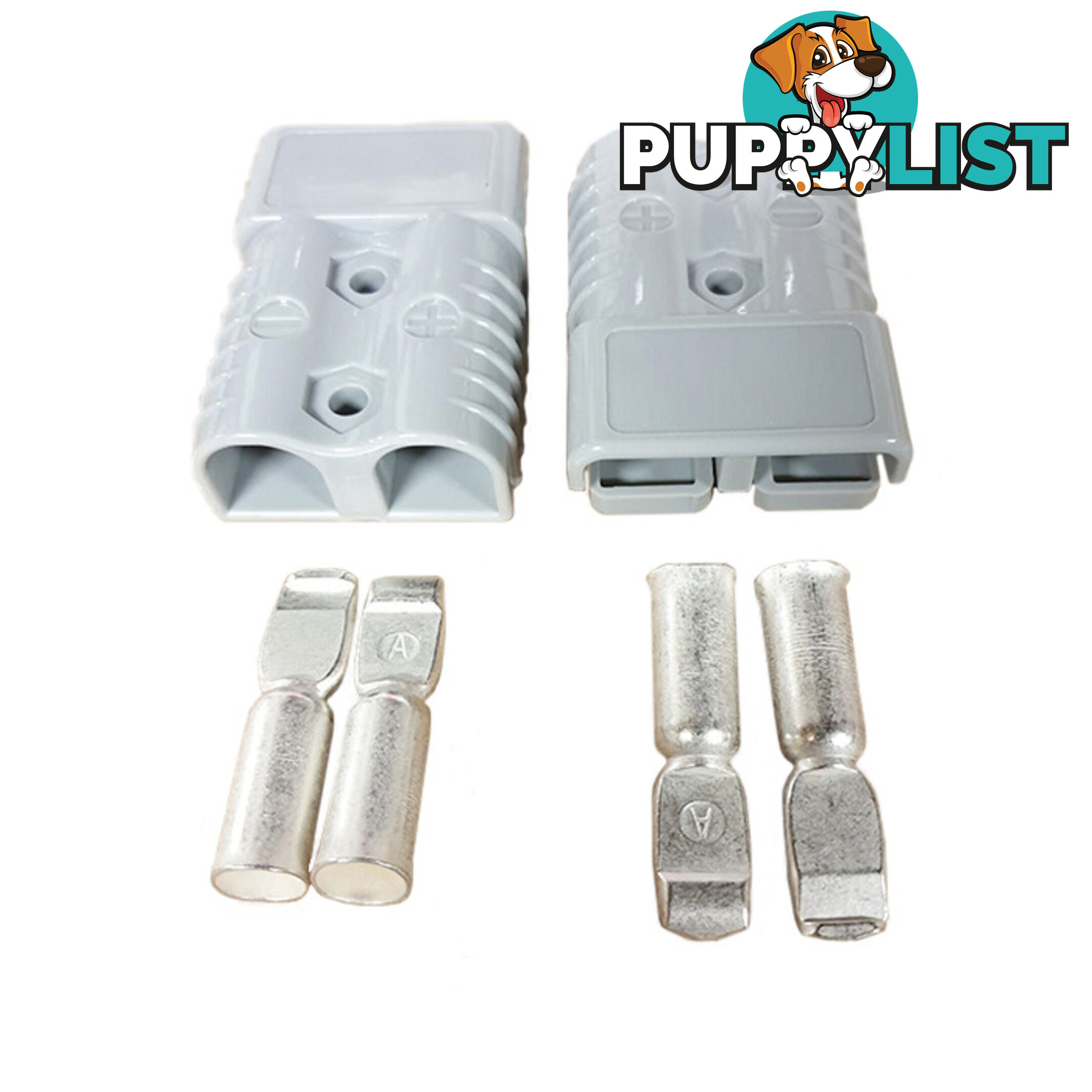 120 amp Anderson Style Plug x 2 (Pair) with Terminals SKU - DC-10045