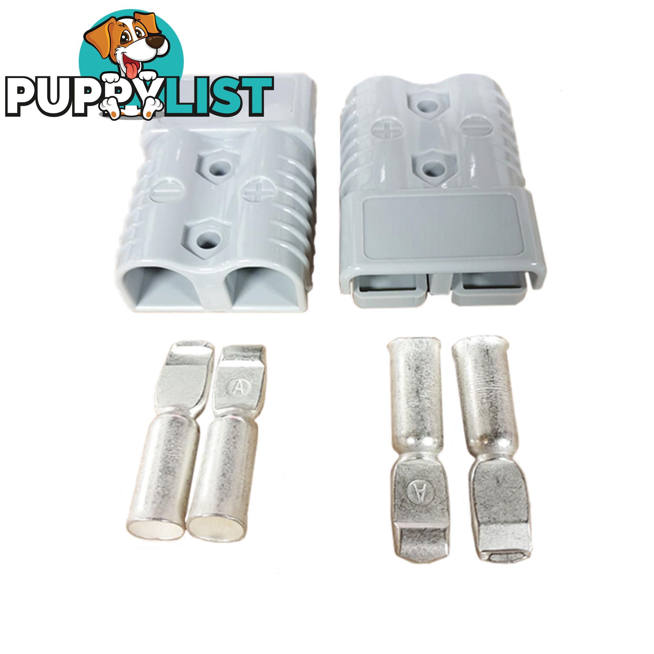 120 amp Anderson Style Plug x 2 (Pair) with Terminals SKU - DC-10045