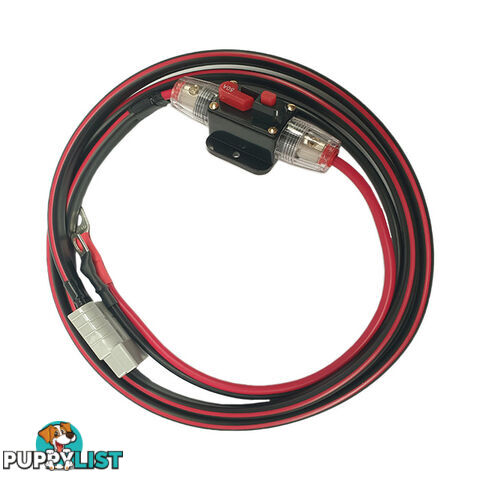 12v 50 amp Extension Lead 8 B S x 2m, 50a Resettable Fuse SKU - 8BSx2mFusedBattLug50ampAndo