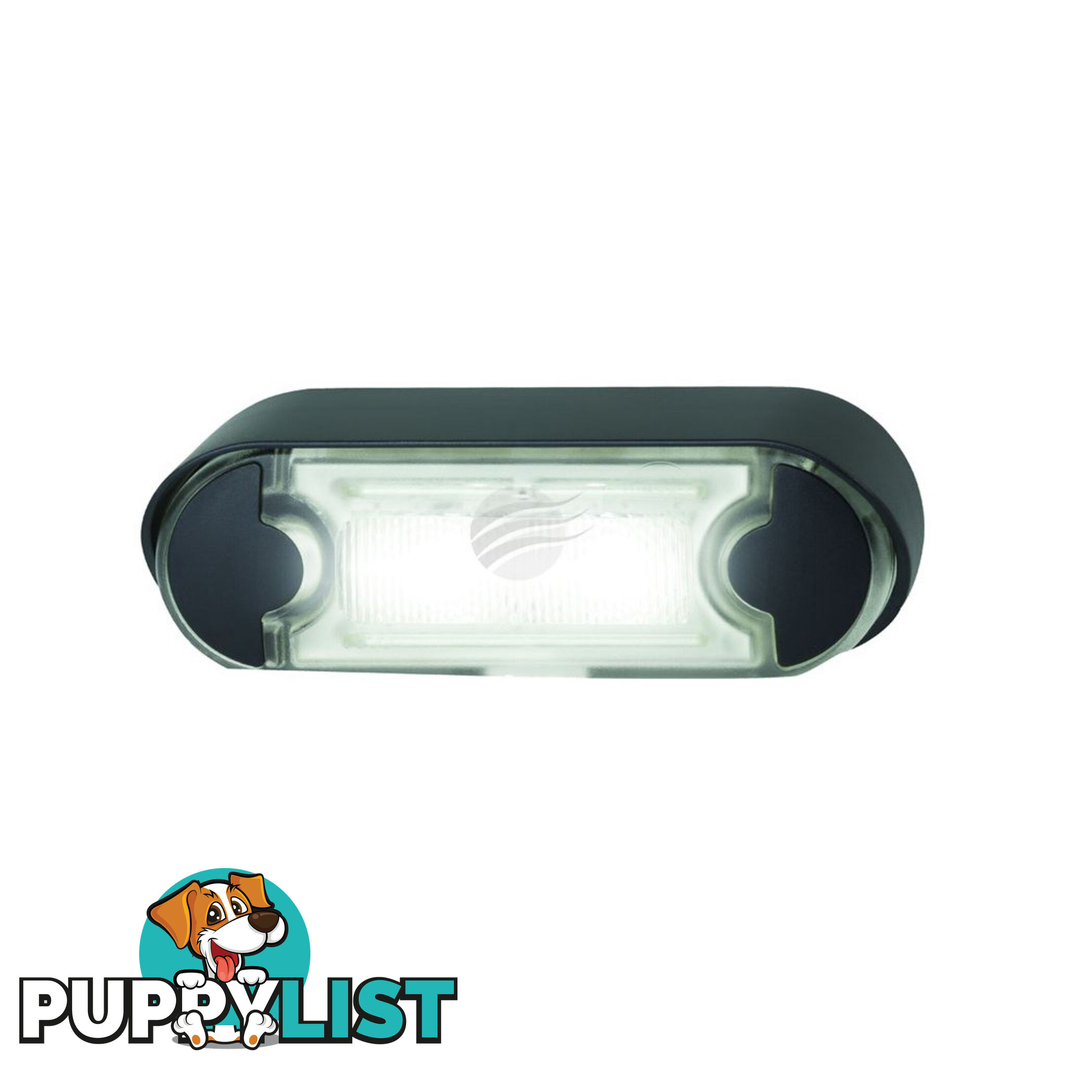 Hella 12/24V LED License Plate Lamp Angled Flush Mount Black Housing SKU - 2560