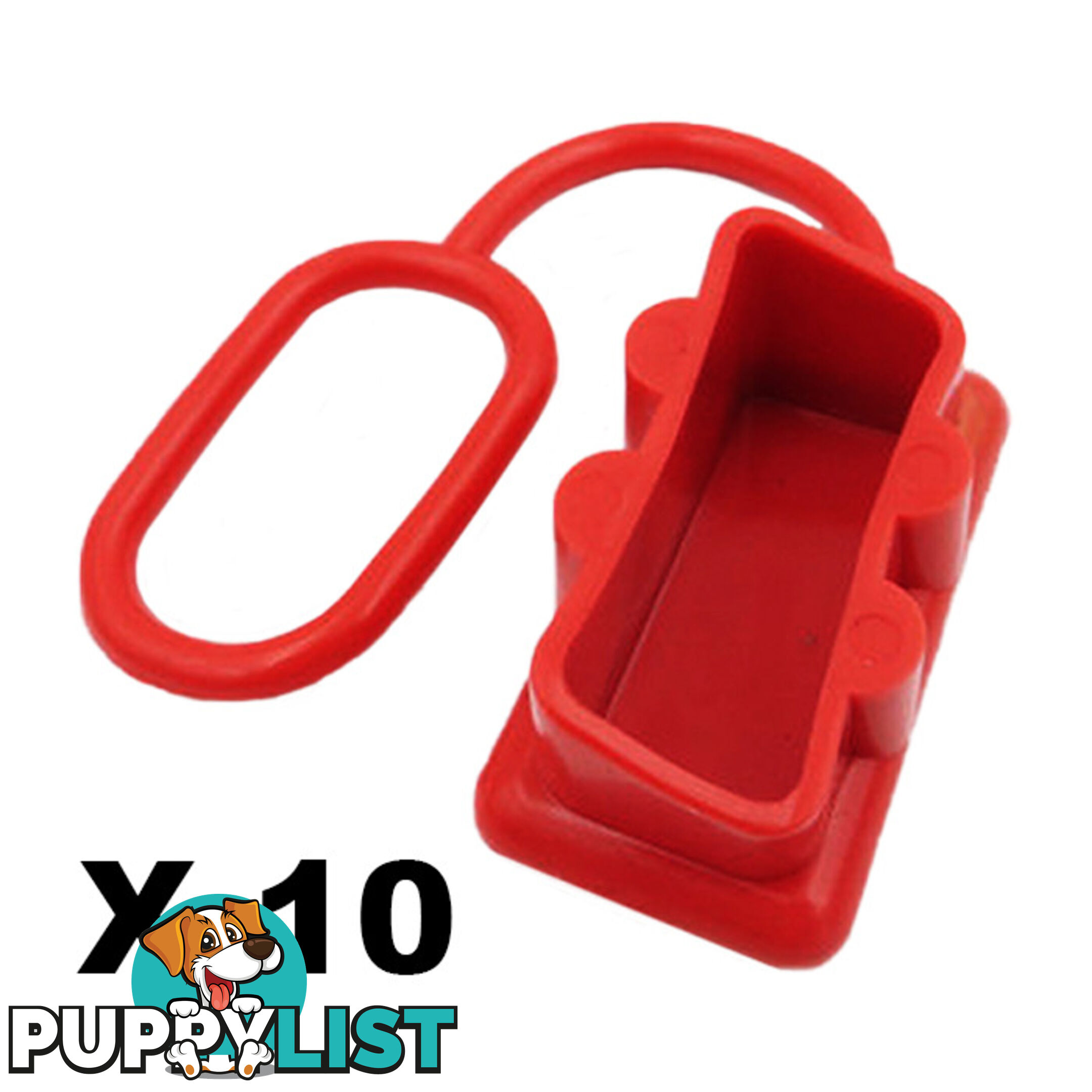 Dust Cap Red x 10 to Suit 175 Amp Anderson Plug SKU - YJ-AND175capx10