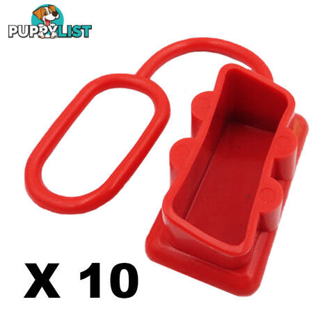 Dust Cap Red x 10 to Suit 175 Amp Anderson Plug SKU - YJ-AND175capx10